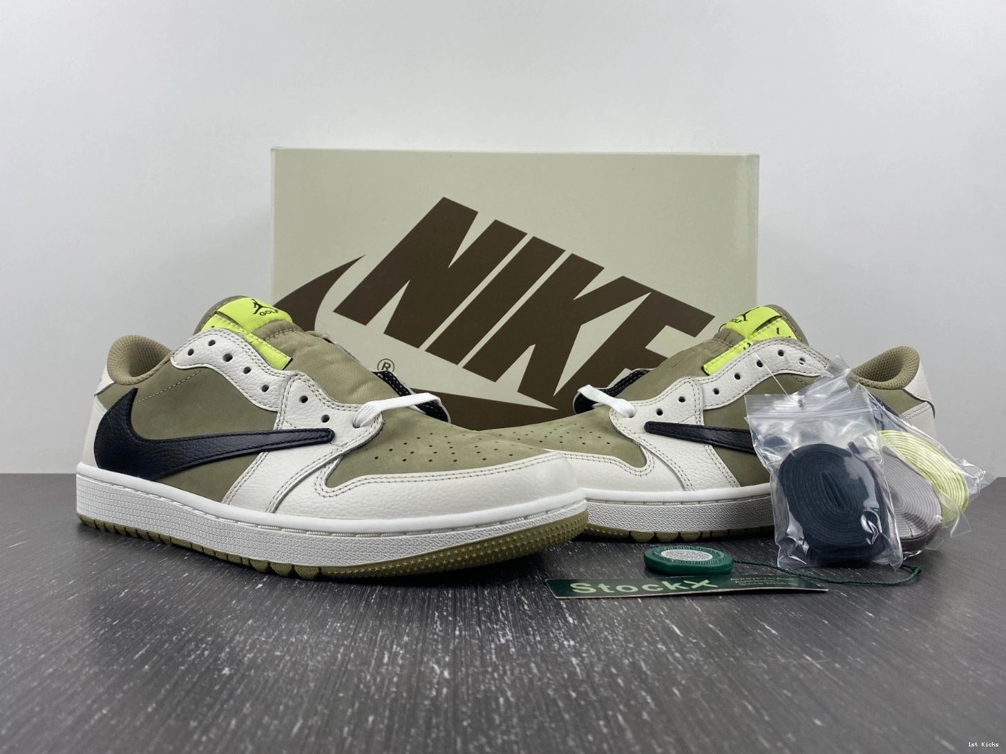 Retro 1 Neutral Golf Jordan FZ3124-200 Olive Low Scott Travis 0423